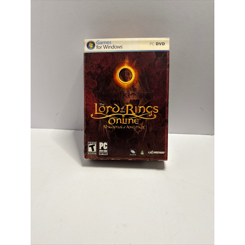 Lord of the Rings Online Shadows of Angmar PC DVD 2-Disc Set with Manual 2007